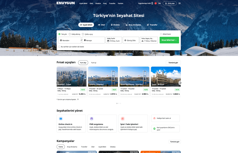 Wingie Enuygun Platform