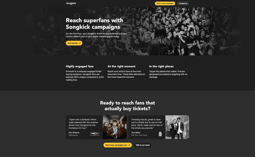 Songkick Campaigns